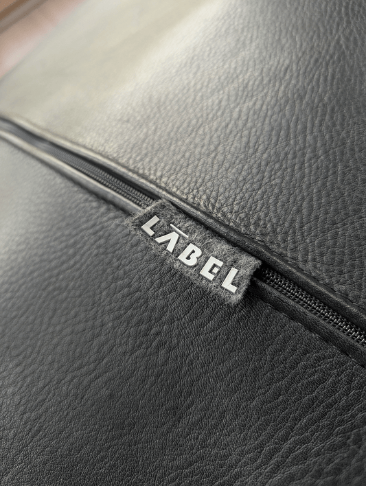 Label Van den Berg “Tobias” Lounge Chair – Black Aniline Leather – Gerard van den Berg