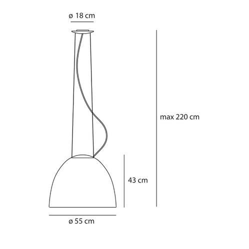 Artemide “Nur” Hanging Lamp – Ernesto Gismondi (2006)
