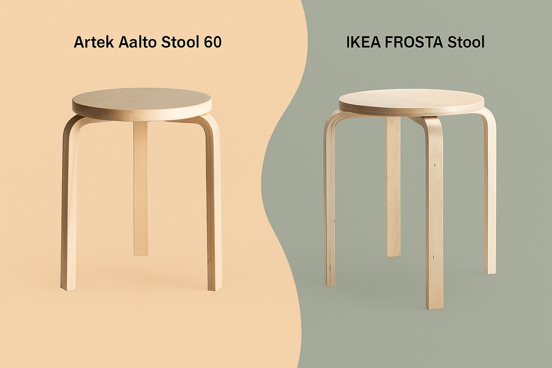 Van Aalto tot IKEA: Het verhaal achter de Frosta-kruk en haar iconische inspiratie, de Stool 60