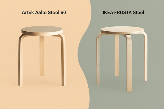 Van Aalto tot IKEA: Het verhaal achter de Frosta-kruk en haar iconische inspiratie, de Stool 60