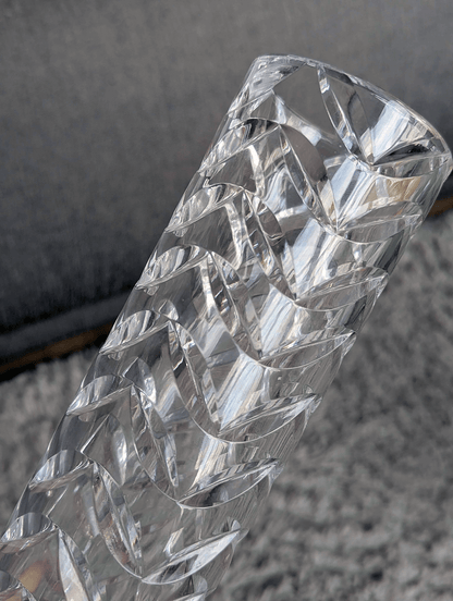 Beyer Crystal Vase – 24% Lead Crystal – West Germany (1970s)