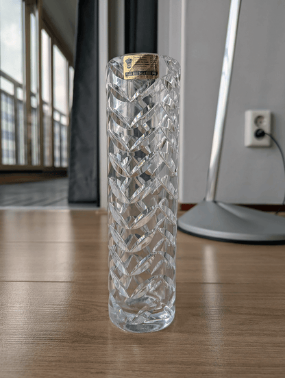 Beyer Crystal Vase – 24% Lead Crystal – West Germany (1970s)