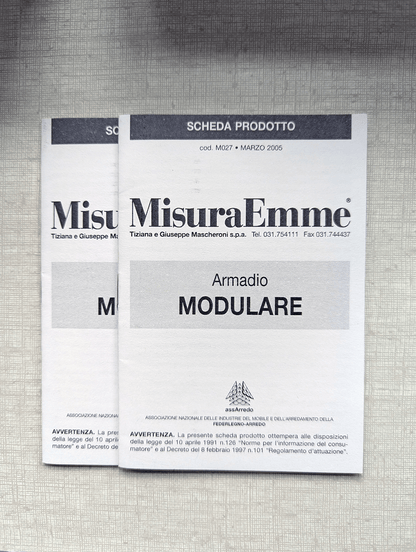 MisuraEmme Modular Room Divider Cabinet – Dual-Sided – Italy