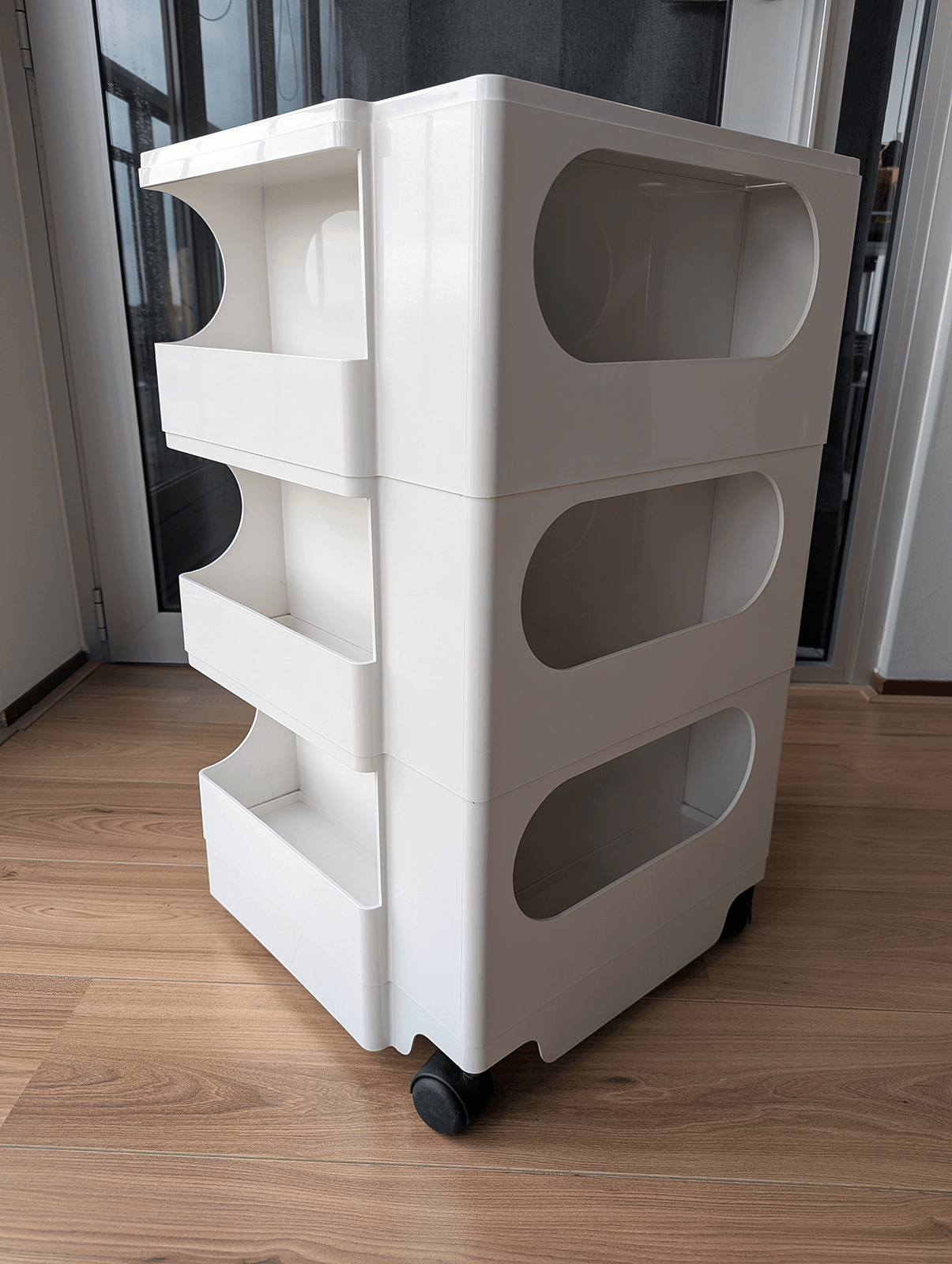 B-Line “Boby Trolley” – 3/3 drawers – Joe Colombo (White, Italy)