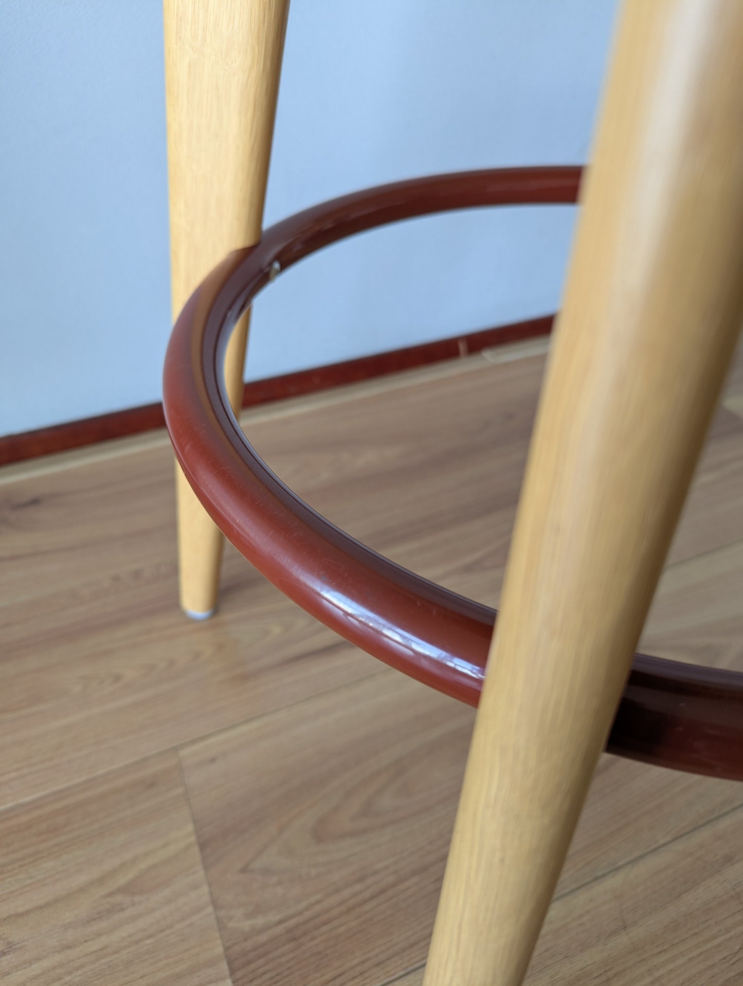 Vitra “Tabouret Haut” Bar Stool – Prouvé Edition 2002 – Natural Oak