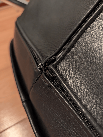Label Van den Berg “Tobias” Lounge Chair – Black Aniline Leather – Gerard van den Berg