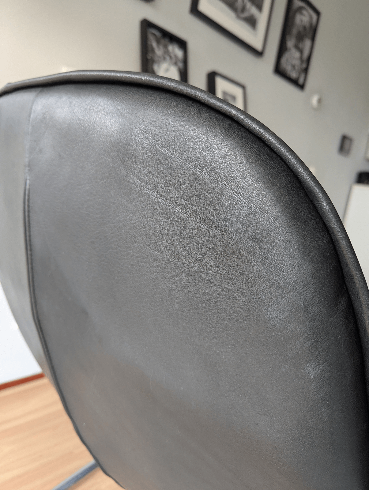 Label Van den Berg “Tobias” Lounge Chair – Black Aniline Leather – Gerard van den Berg