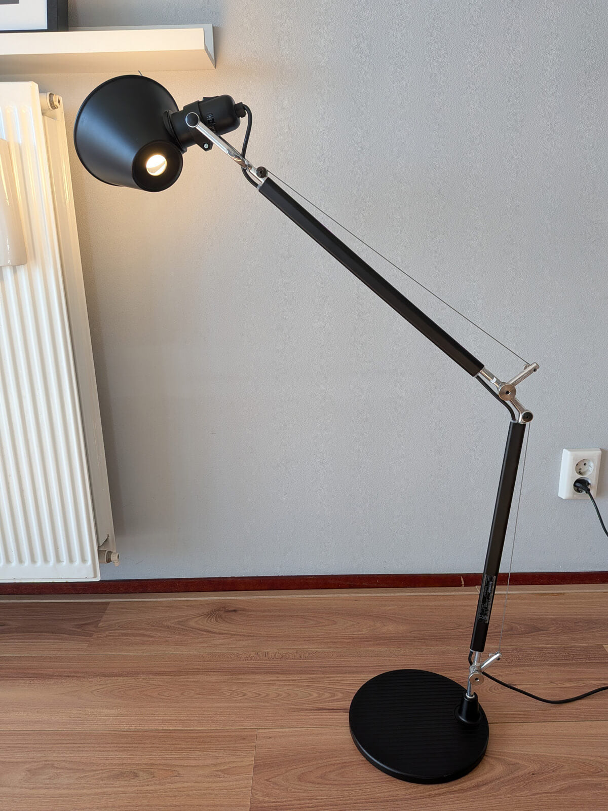 (Large) Artemide Tolomeo Tavolo Desk Lamp - Black Aluminium