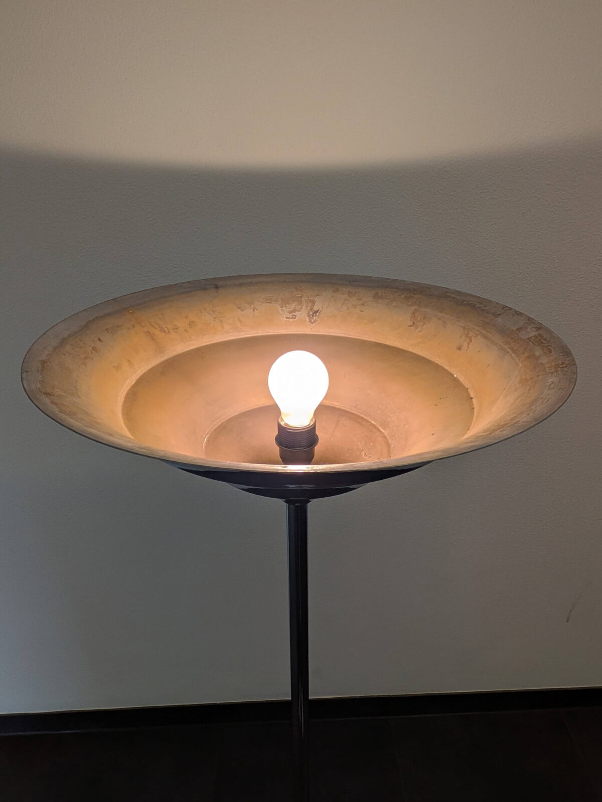 Art Deco Uplighter Vloerlamp - Jaren ’80 Chroom - Streamline Moderne