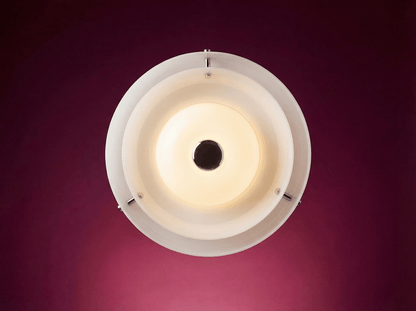 Harveiluce iGuzzini Pendant lamp designed by Luigi Massoni - Opaline Plastic - Italian Space Age Design - 1970s