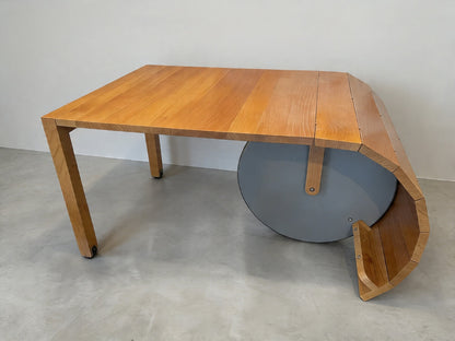 The Atelier Table - Custom Made Unique Design Extendable Table (98-197cm) - Beech Wood