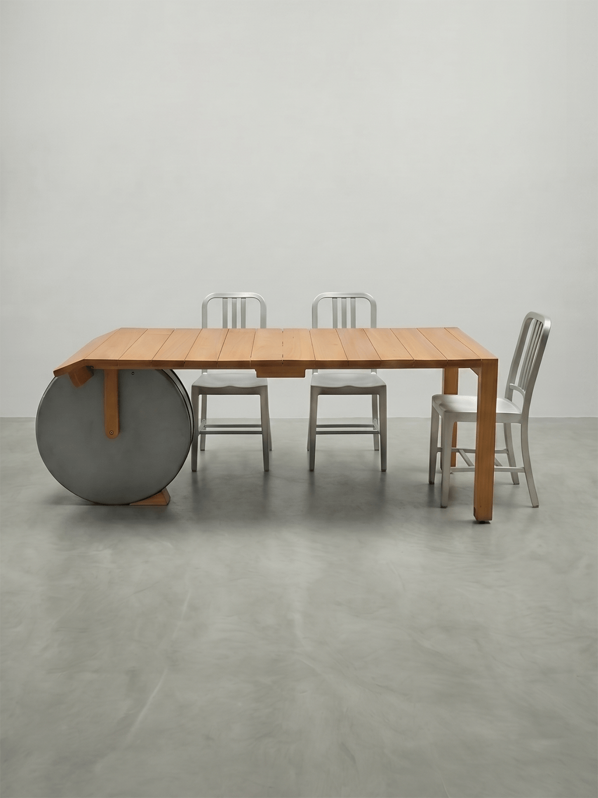 The Atelier Table - Custom Made Unique Design Extendable Table (98-197cm) - Beech Wood