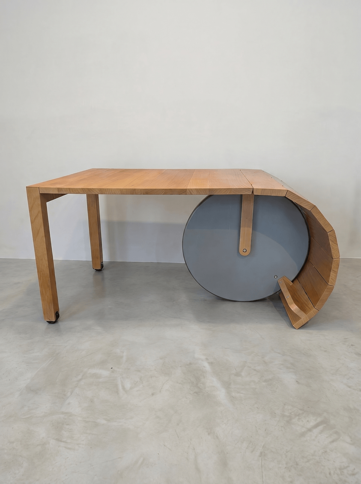 The Atelier Table - Custom Made Unique Design Extendable Table (98-197cm) - Beech Wood